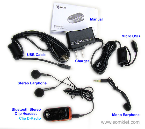 I Tech Bluetooth Clip Headset Manual